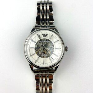 Emporio Armani AR1945 Men's Stainless Steel Automatic Watch, New with Tags